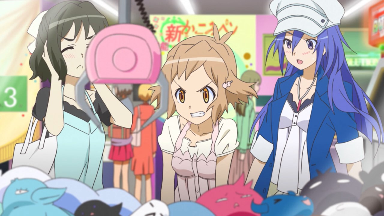 Character moment: Hibiki getting mad at a crane game